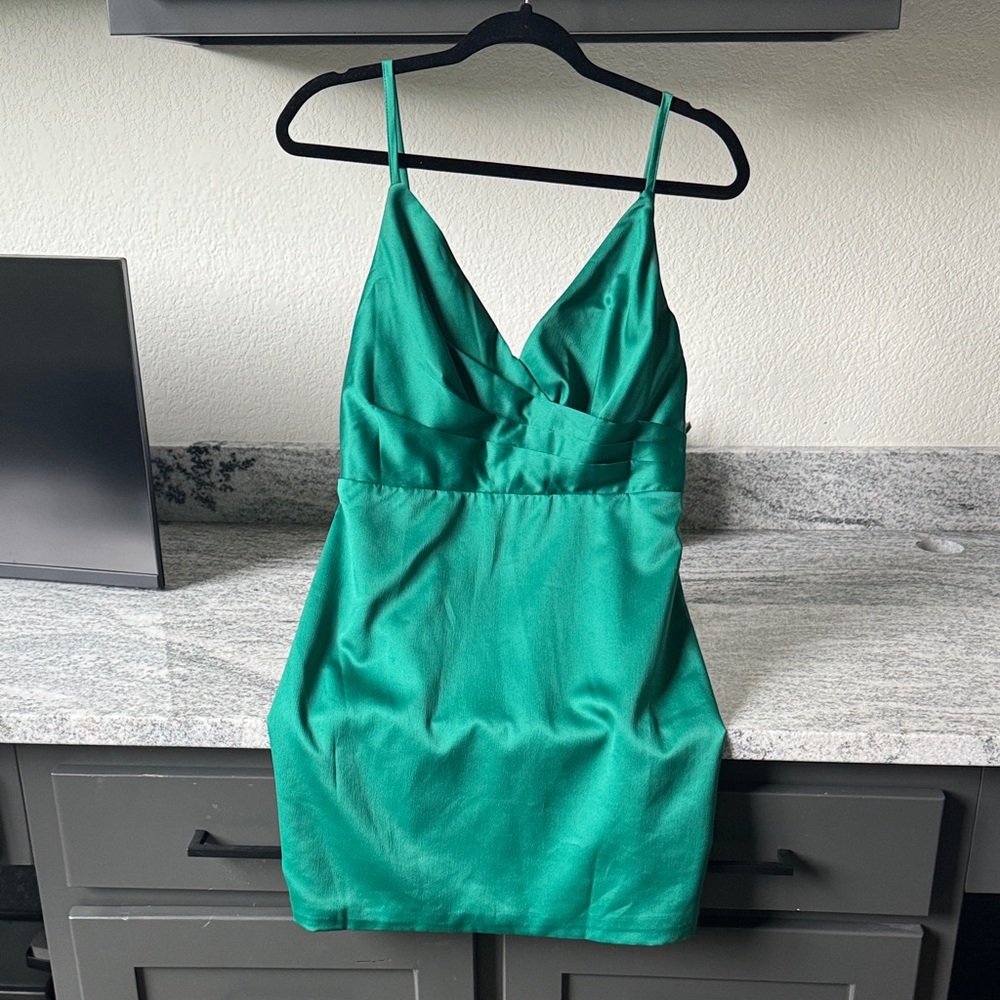 DO+BE Vibrant Green Mini Dress